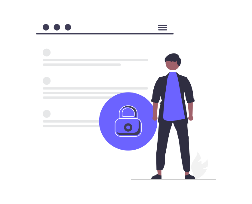 person with security icon